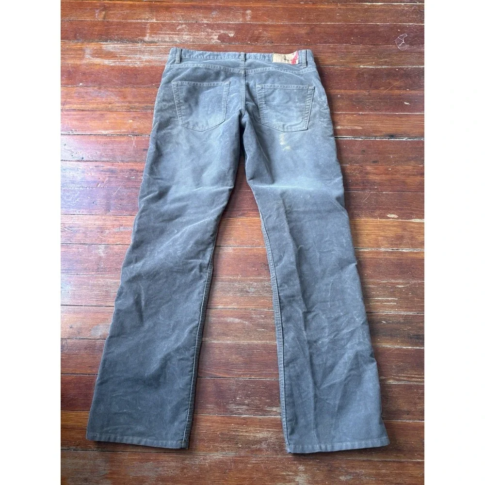 Zara Men's Pants Corduroy‎ Bootcut Gray Vintage Size 34x33